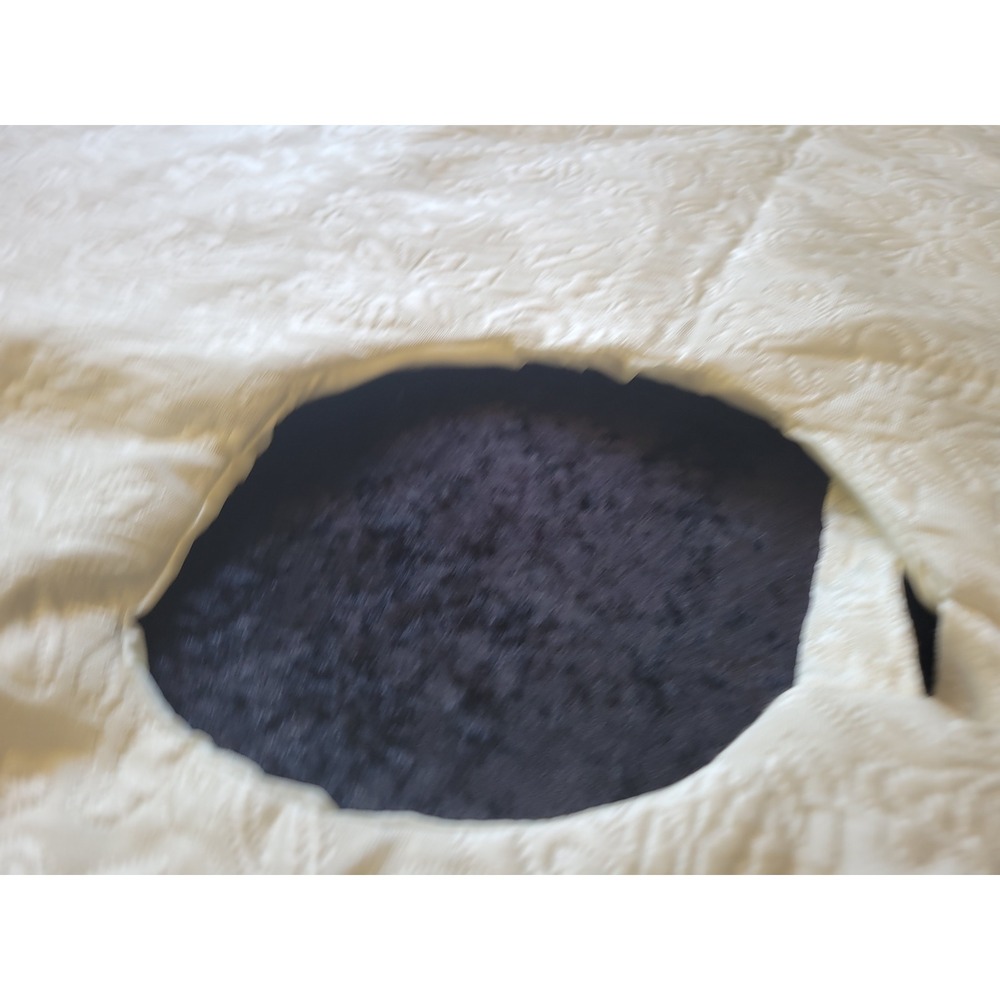 Large Cream White Ivory Christmas Tree Skirt 56" Rope Trim Embroidered elegant - Picture 5 of 10